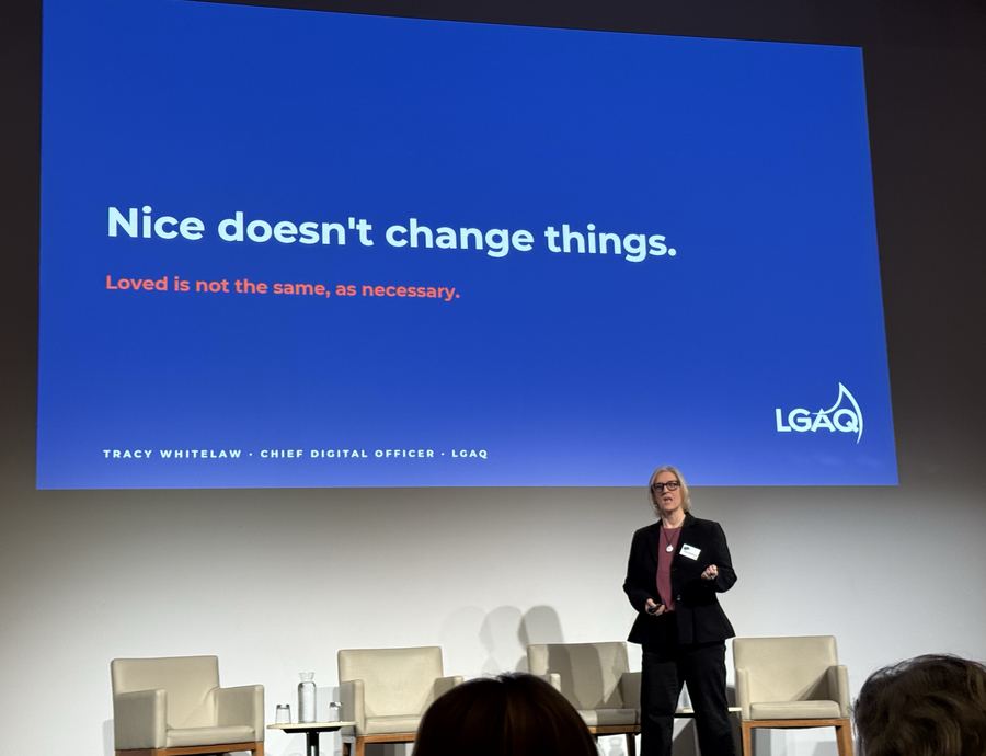 Nice doesn't change things. Loved is not the same, as necessary.