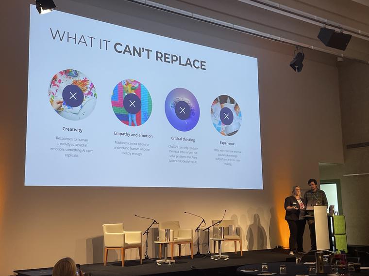 Presenting on what AI cannot replace