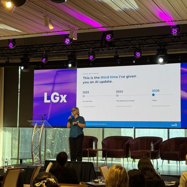 A full room at LGx
